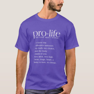 T-Shirt Definição Pro-Life