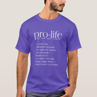T-Shirt Definição Pro-Life