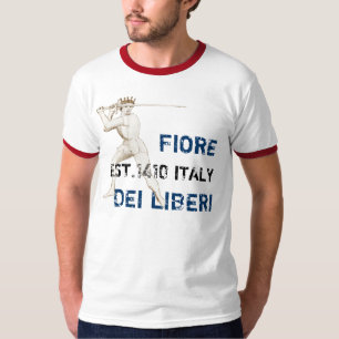 T-SHIRT DEI LIBERI, FIORE, EST.1409 ITALIA