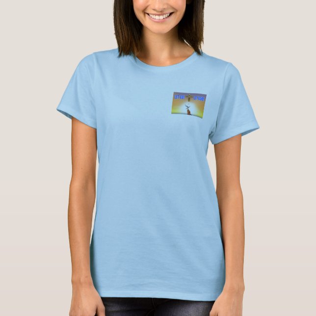T-SHIRT DEIXADO VÁ DEIXAR O DEUS (Frente)