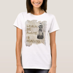 T-shirt Deixe-me sozinho. Eu estou lendo