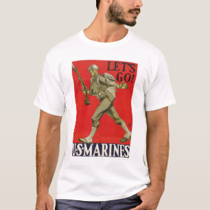 T-shirt Deixe-nos ir!  E.U. Fuzileiros navais