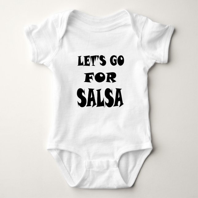 T-shirt Deixe-nos ir para a SALSA (Frente)