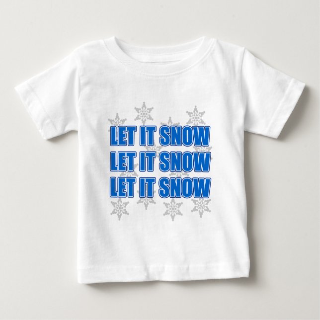T-shirt Deixe-o nevar (Frente)