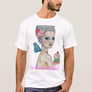T-shirt Deixe-os comer bolo