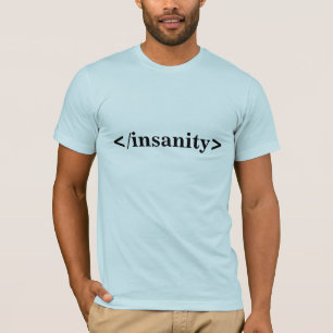 T-shirt Demência do fim (estilo do nerd)