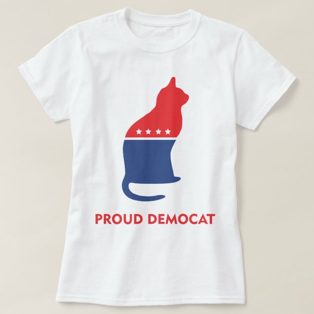T-shirt DemoCat orgulhoso (Frente do Design)