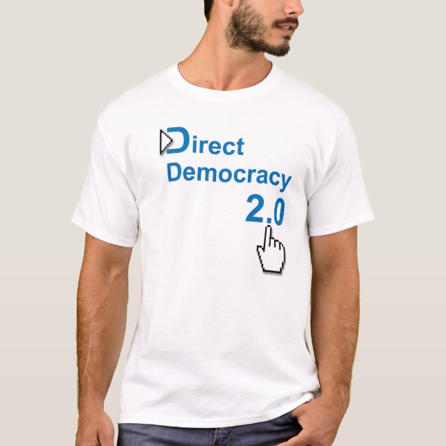 T-shirt Democracia direta 2,0 (Frente)