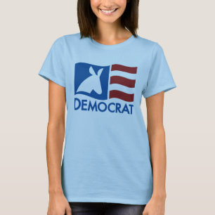 T-shirt Democrática da bandeira