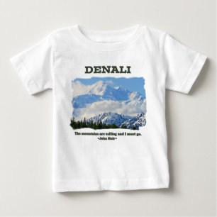 T-shirt Denali corajoso/montanhas está chamando… J Muir