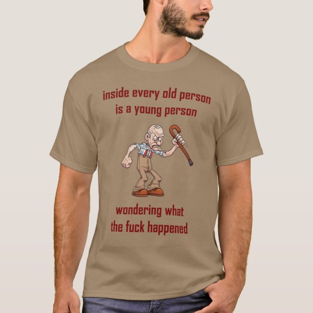 T-shirt dentro de cada pessoa idosa… (Frente)