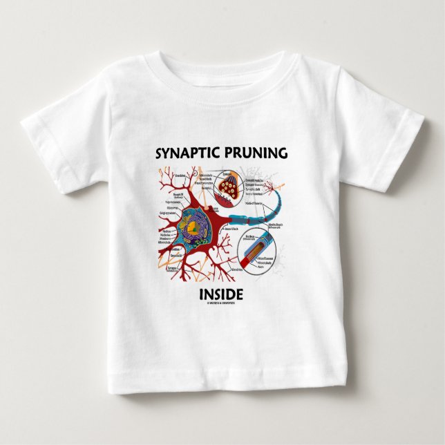 T-shirt Dentro Neuron Synapse Humor do Geek da poda Synaps (Frente)