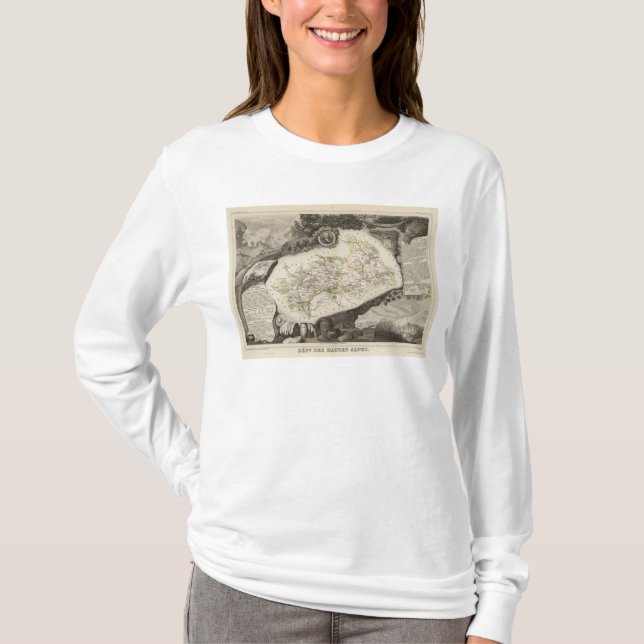 T-shirt Departamento De Hautes-Alpes (Frente)