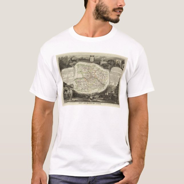 T-shirt Departamento sobre a mão e o Dormouse (Frente)