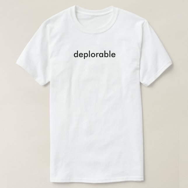 T-shirt deplorável (Frente do Design)