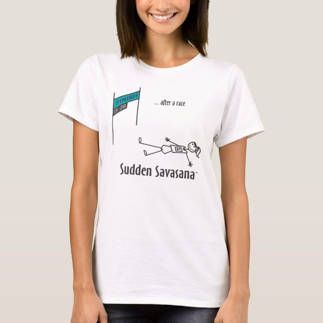 T-shirt Depois de uma corrida (Frente)