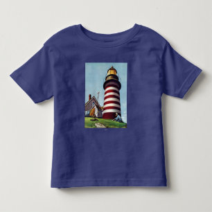 T-shirt Depositário de farol por Stevan Dohanos