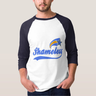 T-shirt desavergonhado do basebol do falso da
