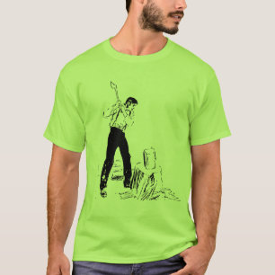 T-shirt Desbastando a madeira