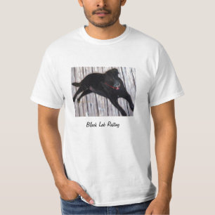 T-shirt Descanso preto do laboratório