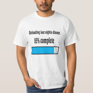 T-shirt Descarregar as últimas noites janta.