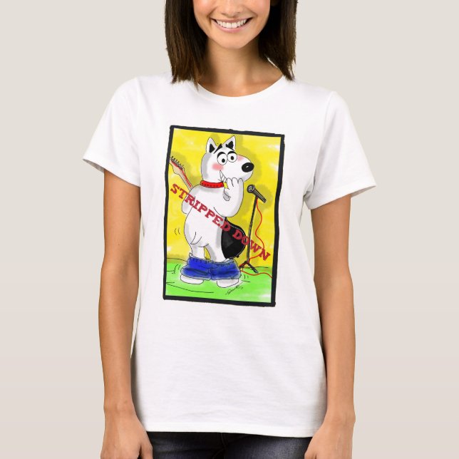 T-shirt Descascado para baixo (Frente)