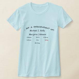 T-Shirt - descendente de ...