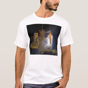 T-shirt Descoberta do Shuttle de Espaço no Painel de Lança
