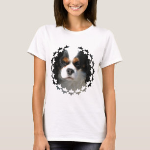 T-shirt descuidado das senhoras do cão do Spaniel