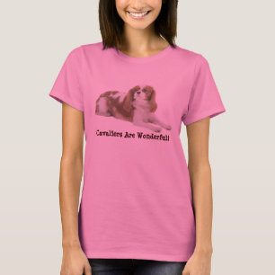 T-shirt descuidado do Spaniel de rei Charles