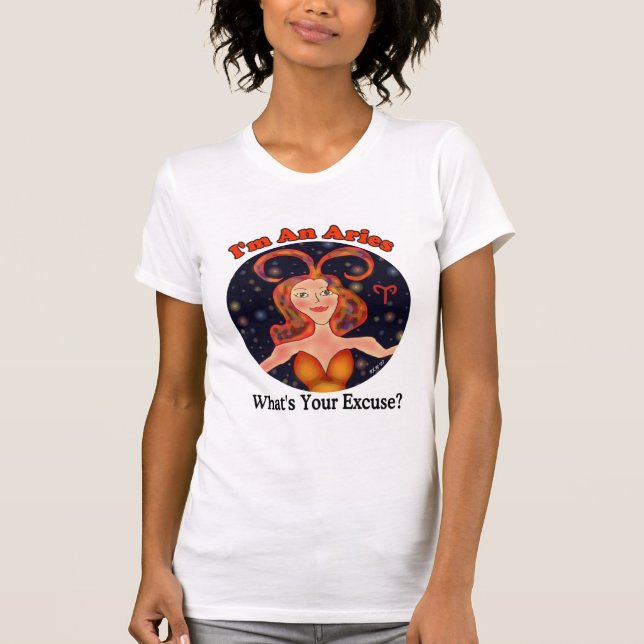 T-shirt Desculpa do Aries (Frente)