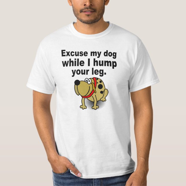 T-shirt Desculpe-me cão (Frente)