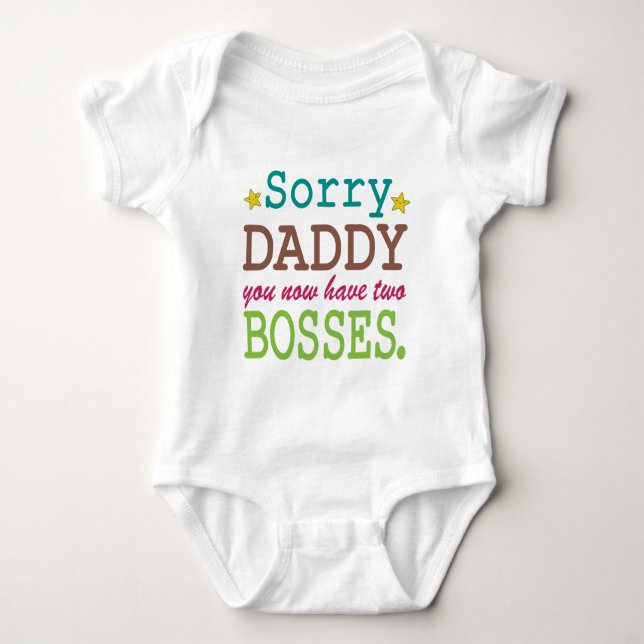 T-shirt Desculpe Pai - Dois Chefes (Frente)