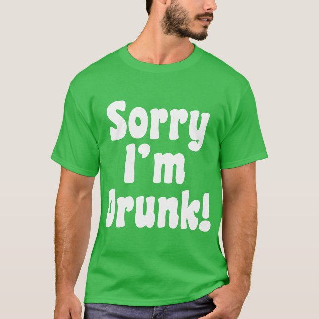 T-shirt Desculpe, sou Bebado (Frente)