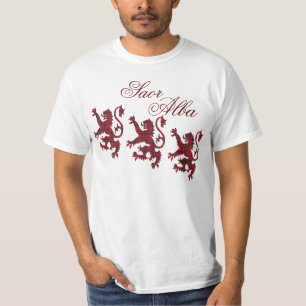 T-shirt desenfreado livre alba do leão de Saor