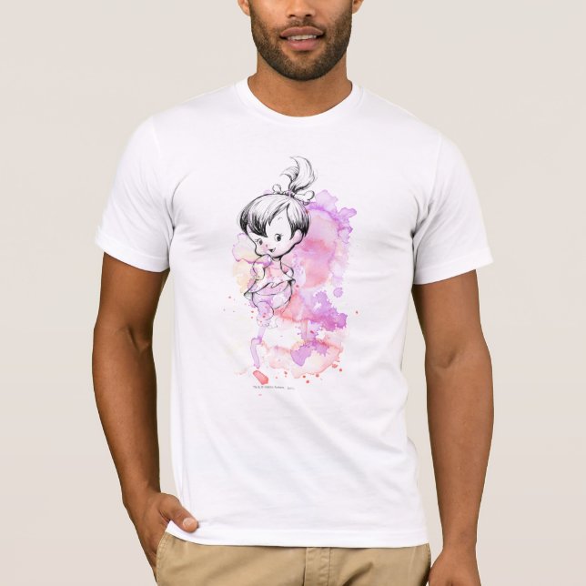 T-shirt Desenho da cor d'água PEBBLES™ (Frente)