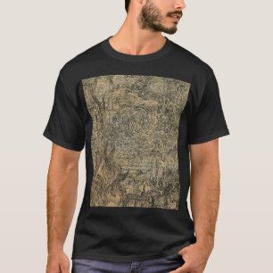 T-shirt desenho da noite estrelado de Van Gogh