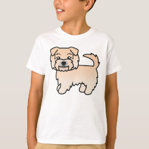 T-shirt Desenho De Cão De Cartoon Norfolk Terrier