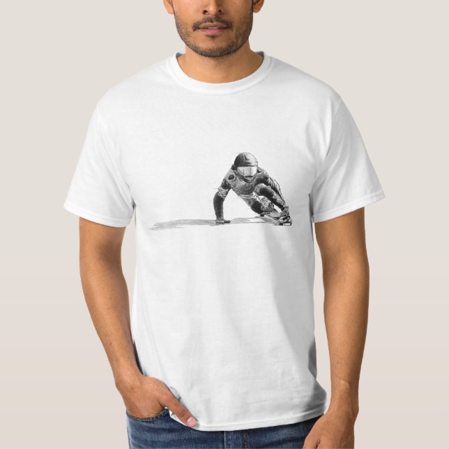 T-shirt Desenho de Downhiill (Frente)