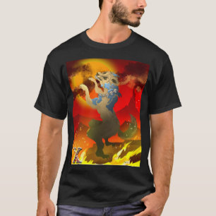 T-shirt Desenho do Cão Asteca dos Mortos