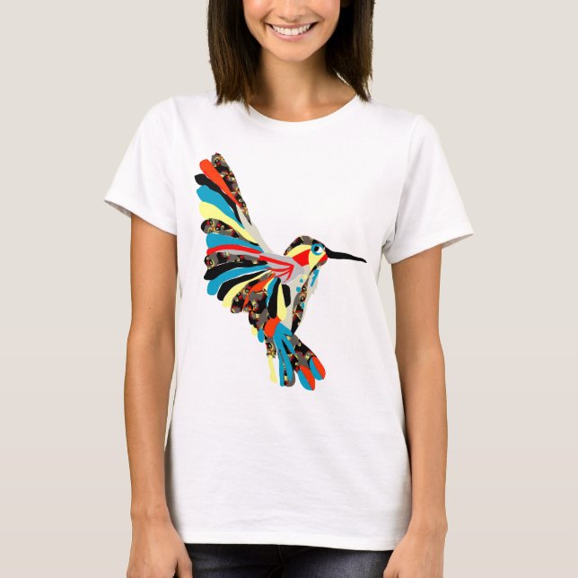 T-shirt desenho do colibri (Frente)