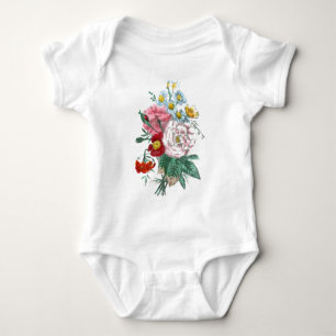 T-shirt Desenho do vintage: Rosas de Bengal