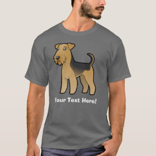 T-shirt Desenhos animados Airedale Terrier/galês Terrier