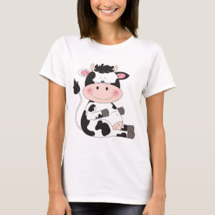 T-shirt Desenhos animados bonitos da vaca do bebê
