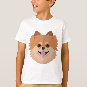 T-shirt Desenhos animados bonitos de Pomeranian!