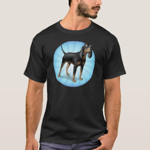 T-shirt Desenhos animados BTC do preto e do Tan