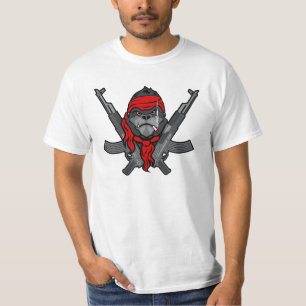 T-shirt Desenhos animados do lutador do rebelde do gorila