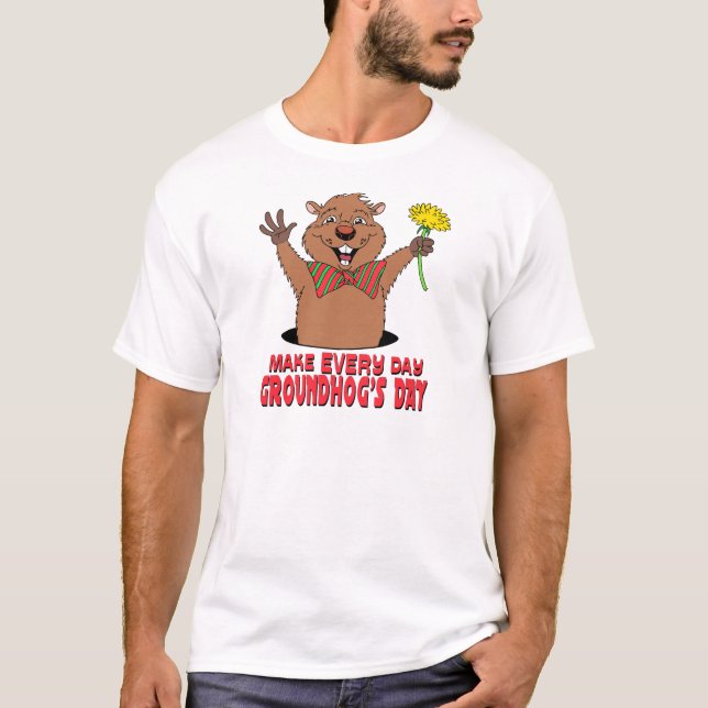 T-shirt Desenhos animados Groundhog (Frente)