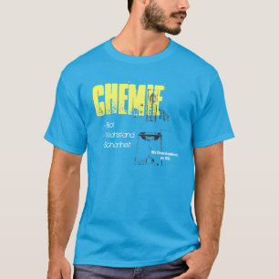 T-shirt Desenhos de publicidade de química DDR