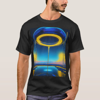 T-Shirt"Deserto Étnico Impresso T-Shirt - Tradição